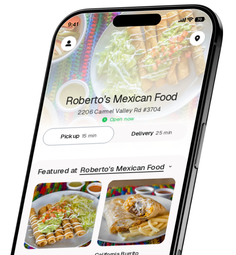 Roberto's Mexican Food app preview